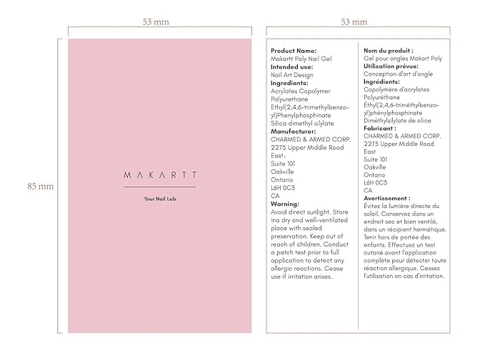 Makartt Hema-Free Poly Nail Gel Clear 50ML Gel Builder for Natural-Looking Strengthener 3D Molding Gel for Trendy Nail Art Long-Lasting and Easy to Use for Home Salon
