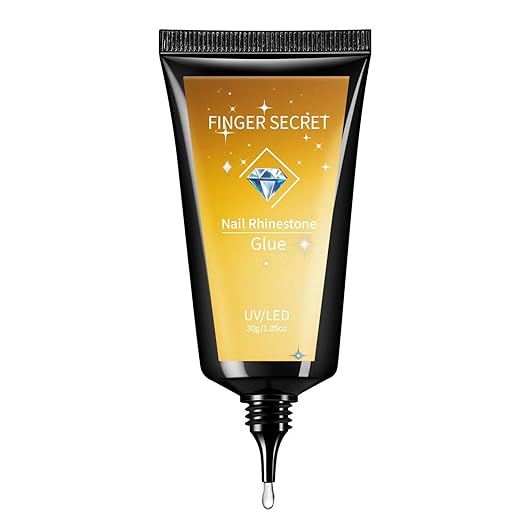 Nail Rhinestone Glue - Durable Nail Gem Adhesive,for Securing Nail Gems, Rhinestones & 3D Nail Charms, Long-Lasting Rhinestone Glue for Nails