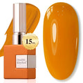 Double Rhythm 15ML Gel Polish Pure Sheer Same Color Same Bottle Soak Off Gel Polish Art Manicure Salon DIY at Home for Women (Ginger Yellow-A1098)