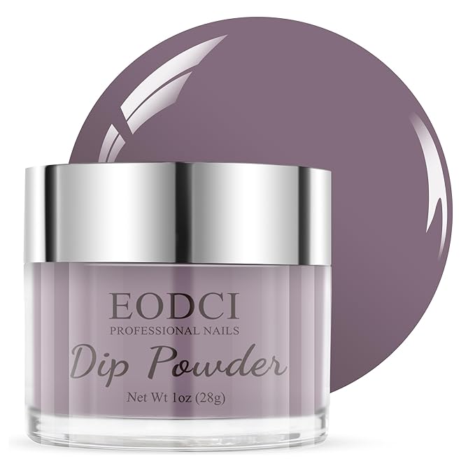1 Oz/28g EODCI Nail Dip Powder - Brown Nude Powder Dip Nail Polish French Powder Pro Collection System Nail Art Starter Manicure Salon, Odor-Free&Long-Lasting, No Needed Nail Lamp Curing