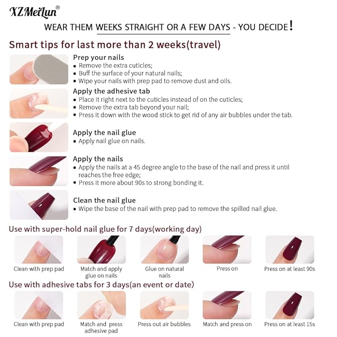 Brown Nude Ombre Press On Nails Short Square, Gradient French Tip Designer Fake Nail Reusable Real Acrylic Nails for Women, Glossy Soft Gel False Nail with Glue On Nails,Wedding Stick On Nail