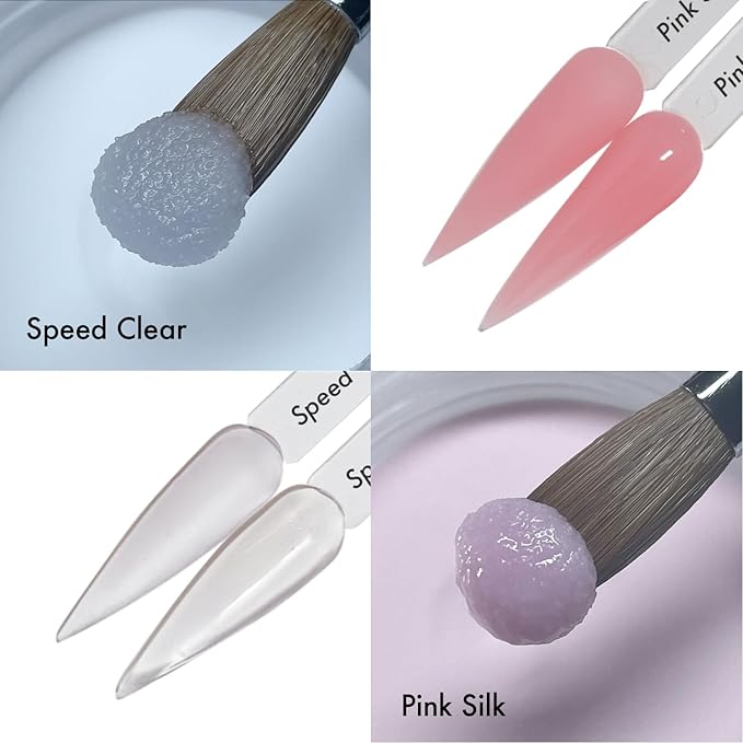MakarttPro Mini Acrylic Nail Kit for Beginner Nail Technicians 12pcs - Starter Set with Pink & Clear Acrylic Powders, EMA Monomer, Kolinsky Brush and Nail Essentials