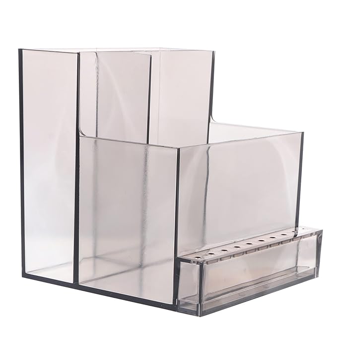 Uonlytech 1pc Manicure Tool Box Polisher Organizer Nail Art Display Rack for Home Salon Use Lightweight Stable Design for Easy Storage and Access to Nail Drill Bits