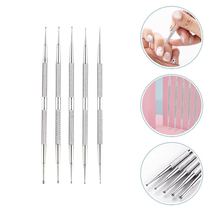 Beaupretty 15pcs Dual- Nail Art Pens Manicure Accessories for Creative Nail Designs and Artistry