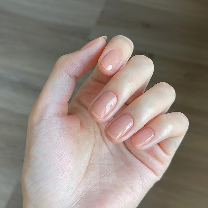 GAOY Nude Jelly Gel Nail Polish, 16ml Sheer Translucent Netural Soak Off Gel Polish, UV Light Cure for Nail Art DIY at Home, 3154 Coral Blush