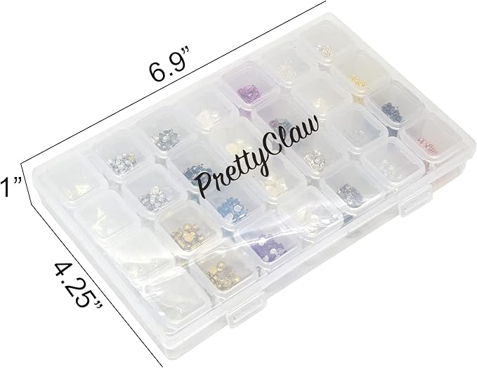 PrettyClaw Nail Art Set 28 Styles Nail Charms (1000+ Pieces) (Set #7)
