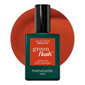 Manucurist Green Flash Gel Polish - Terracotta (Burnt Red) - UV & LED Gel Nail Polish - 12-Free, Bio-Sourced (84%) - Professional Manicure - 15 ml