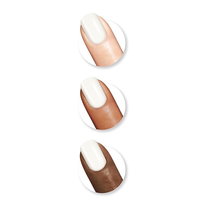 Sally Hansen Miracle Gel, Get Mod, Long Lasting, Gel-Like Formula, No UV Lamp Needed, Semi Opaque, Shiny White Nail Polish