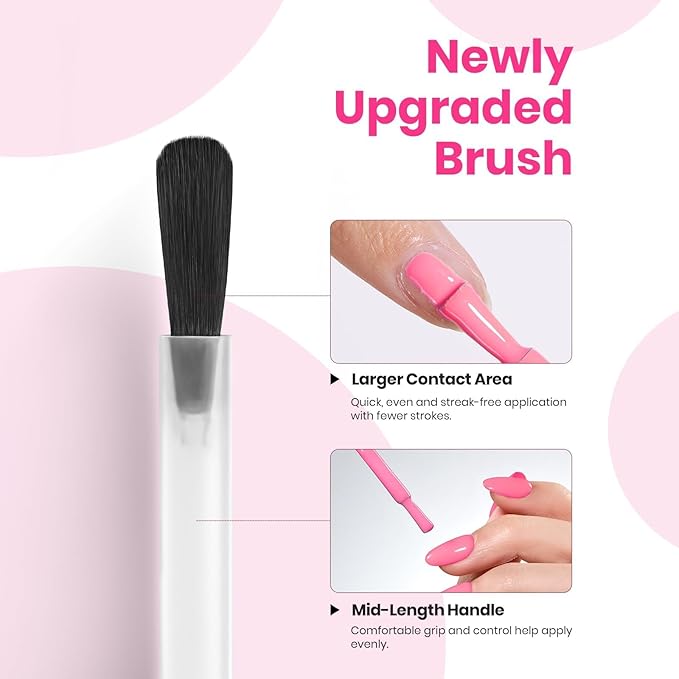 Beetles Hot Pink Gel Polish - Blush Popper 15ML/0.51Fl Oz, Hema Free Neon Pink Gel Nail Polish, Same Color Same Bottle, Soak Off UV LED Lamp Spring Summer Nails Art, Manicure Salon DIY Neon Nails