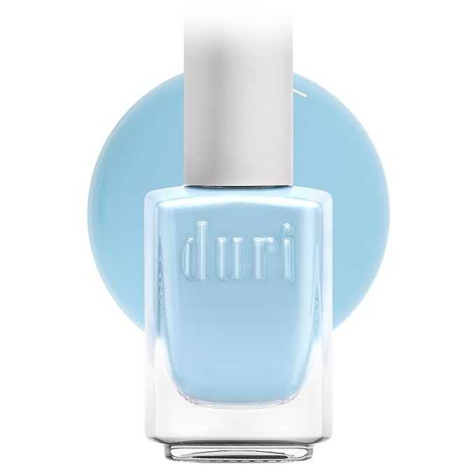 duri Nail Polish, 107S Cloud True Blue, Pastel Blue Color