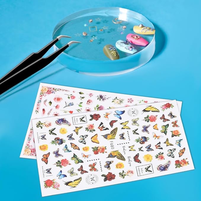 720 pcs Coffin Press On Nails, TsMADDTs 24 Colors Acrylic Medium Short Ballerina False Nails Tips with Glue, File, Tabs, Stickers and Tweezer for Art DIY