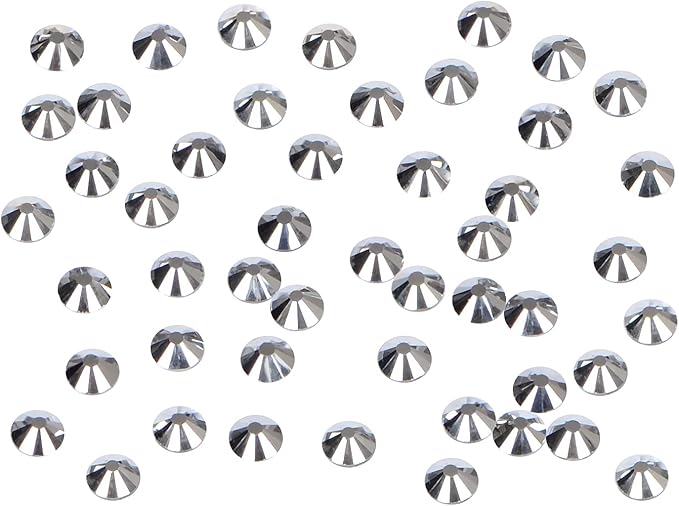 2880PCS Art Nail Rhinestones Non Hotfix Glue Fix Round Crystals Glass Flatback for DIY Jewelry Making with one Picking Pen (ss6 2880pcs, Labrdor)