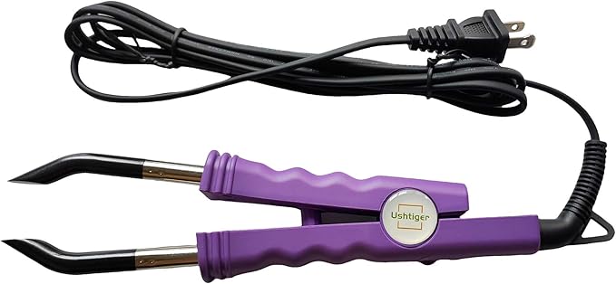 Keratin Hair Extensions Tools Flat Tip Fusion Hair Extension Iron Connector Wand Heat Install Tool Set Keratin Bonding Machine Melting Gun Purple