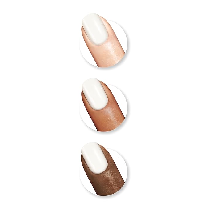 Sally Hansen Miracle Gel Beetlejuice Salon Quality Nail Polish | Gel-Like Formula, Two-Step System, No UV Light Needed, Long Lasting | Opaque, Glossy | 928 Tombstone | White Nail Polish