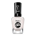Sally Hansen Miracle Gel Salon Quality Nail Polish | Gel-Like Formula, Two-Step System, No UV Light Needed, Long Lasting | Sheer, Glossy | 230 Ski Bunny | Off White Nail Polish