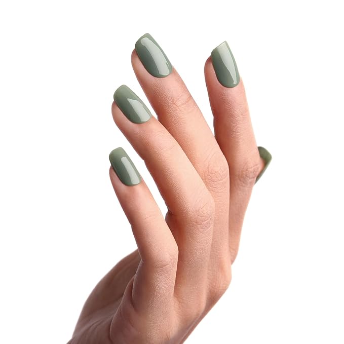 Gel Polish, 15ml Sage Green Gel Nail Polish Autumn Winter Art Starter Manicure Salon DIY at Home Soak off LED UV