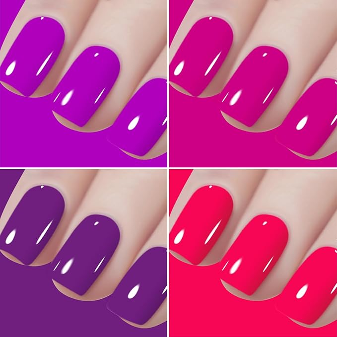 Vishine 48Pcs Gift Set Gel Nail Polish Kit Soak Off UV LED Nail Gel Polishes for Nail Art 8 ML/PC Pack of 48 Pretty Colors Series Kit 006