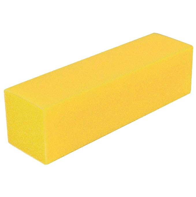 ForPro Professional Collection Ultra Gold Buffing Block, 240 Grit, Four-Sided Manicure & Pedicure Nail Buffer, 3.75" L x 1" W x 1" H, 20-Count