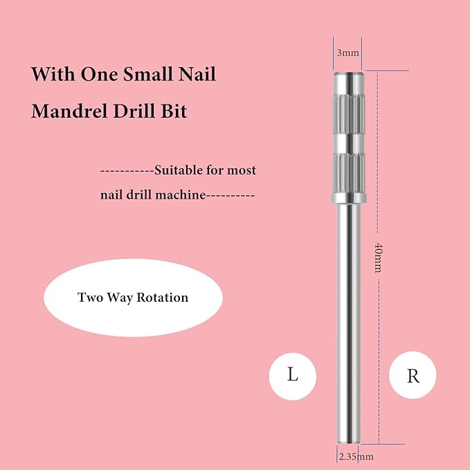 100pcs Small Nail Sanding Bands, 3.1mm Mini Nail Sanding Mandrel Bits 120 Grit Medium Nail Drill Bits for Nail File Acrylic Nails Gel Manicure Pedicure Nail Prep Salon Supplies,Green