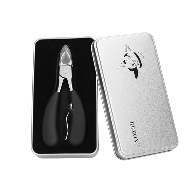 BEZOX Thick Toenail Clippers for Seniors - Large Toe Nail Clippers for Thick Nails, Precision Comfort Grip Long Handle Fingernail Clippers, Effortless Trimming Nail Cutter - Premium Stainless Steel