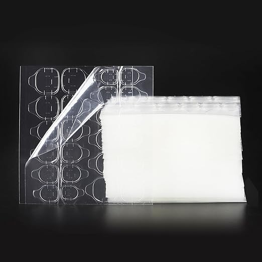 2400 Pcs Adhesive Nail Tab(100 Sheets), 12 Sizes Nail Stickers for Press on Clear Waterproof Breathable False Nail Jelly