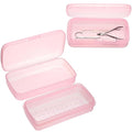 JUXYES 2 PCS Plastic Sterilizing Tray for Nail Art Accessories Tools, Portable Nail Art Tool Sterilizer Tray with Strainer, Fully Transparent Storage Box Organizer for Tweezer Manicure Tools