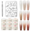 GAOY Ombre Gel Nail Polish Kit, 9 Colors UV LED Painting Gel with Sponges, Long-lasting Soak Off Pigmented Colors, Beginner Friendly Gradient & Aura Nail Art Set for Home & Salon Use, Petal Haze