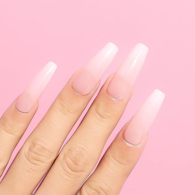 AIMEILI Hema Free Rubber Base Gel For Nails, Soak Off U V LED Clear Sheer Gel Nail Polish, 4 in 1 Nail Strengthen/Enhance/Base Coat/Color - (448) 10ml