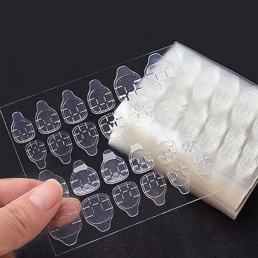 Mwellewm 2400 Pcs100 Sheets Nail Glue Stickers Double Side for Press on Nails Stickers,Waterproof Breathable False Nail Tips Jelly Adhesive Nail Tabs Glue