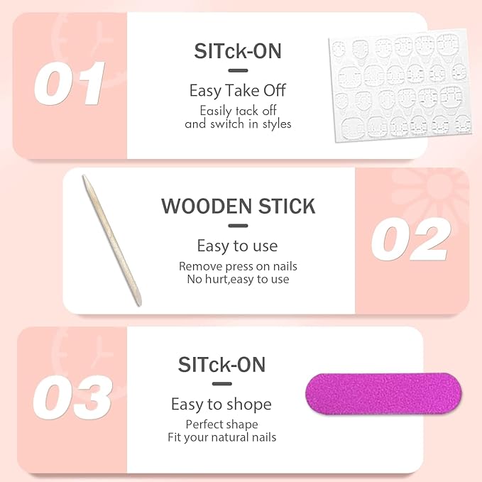 KQueenest Light Gray Press on Nails Long Medium Square, Nude Brown Fake Nails Medium Coffin, Glossy Sheer Color Acrylic Nails Press ons, Reusable Soft Gel Glue on Nails for Women DIY Manicure