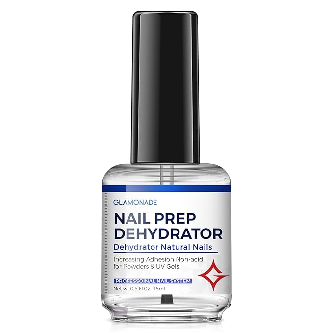 Professional Acid Free Nail Dehydrator: 15ml Nail Prep Dehydrator for Acrylic Nails Powder and UV Gel Polish Fast Dry Nail Primer Bonder for Press on Nails Supplies