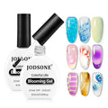 JODSONE Blooming Gel Nail Polish,2Pcs 16.5ml Clear Blooming Gel for Marble,Watercolor,Gradient,Floral Print & Natural Stone Effect,Easy Spreading for DIY Designs