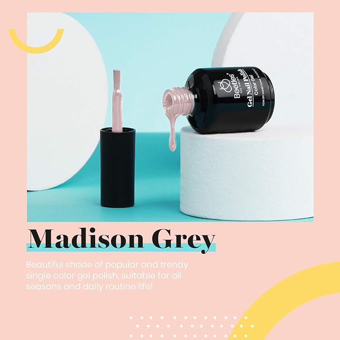 Beetles 60 Colors Spring Summer 69 PCS Gel Nail Polish Set Neutral Grey Taupe Nude Gel Nail Polish