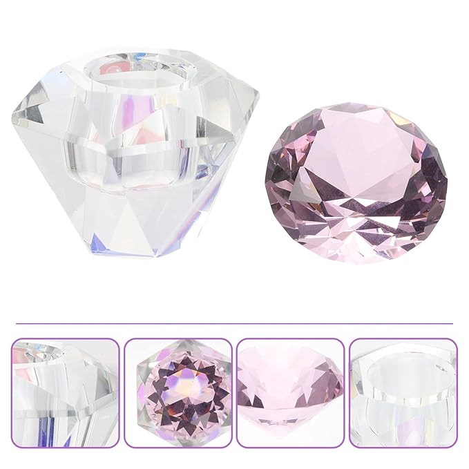 1pc Nail Art Crystal Cup Manicure Supplies Mixing Cups Nail Acrylic Powder Bowl Manicure Nail Art Bowl Nail Crystal Container Nail Liquid Bowl Manicure Powder Bowl