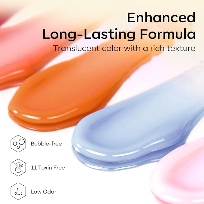 Modelones Hand to Toe Poly Nail Gel Kit, 30 Colors Earthy Tones Complete Extension Gel Nail Kit with U V Lamp Slip Solution Builder Tools for Starter & Professional DIY Manicure