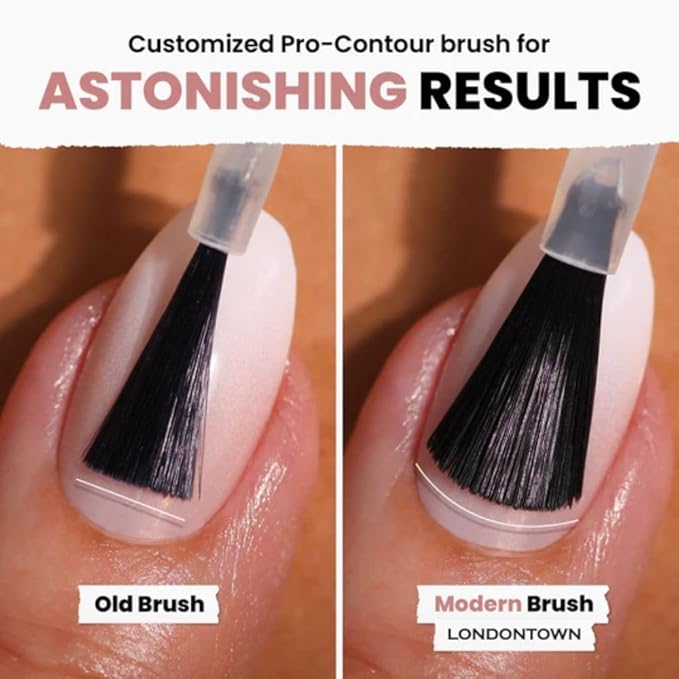 LONDONTOWN lakur Nail Polish - Chip-Resistant, Non-Toxic, Conditions & Hydrates Nails | Shimmery Holographic Neutral Pink, Champagne in Bed, .40 fl oz