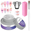 AIJIMEI Nail Hard Glue High-Strength reinforcement Hard Gel For Acrylic Nails Long-Lasting Nail Extension Suitable for Beginner DIY Use at Home (Clear 60g/2.1oz)