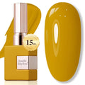 Double Rhythm 15ML Gel Polish Pure Sheer Same Color Same Bottle Soak Off Gel Polish Art Manicure Salon DIY at Home for Women (Sage Yellow-A1462)