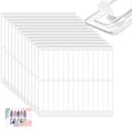BQAN 12 Sheets Double Sided Nail Tape for Press On Nails Storage, Clear Adhesive Mounting Tapes for Nails Design Display/Fake Nail Storage/Manicure Packaging Organize