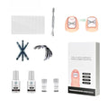 Titanium Alloy Ingrown Toenail Corrector Kit, Toenail Brace Tools for Curved and Ingrown Nails, Self-Adhesive Nail Correction Strips, 2 Sizes (0.63 & 0.67 in)