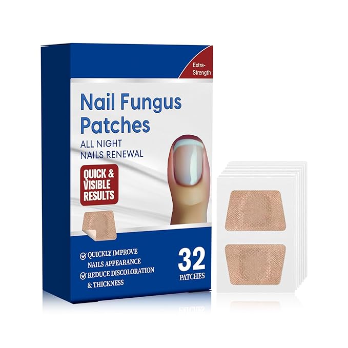 Fungus Nail Treatment Patch, Foot Fungus Treatment Extra Strength,Nail Fungal Patches for Toenail, Nail Repair for Damaged Nails and Appearance of Discolored - (32 Pcs)