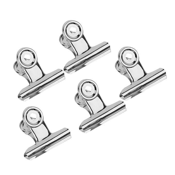 Nail Extension Clips, 5PCS Stainless Curve C Nail Curvature Pinching Clips Multi-functional Nail Art Accessories Metal Tools