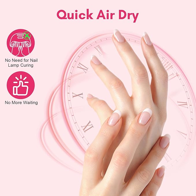 Makartt Super Strong Nail Glue for Press ons: Acrylic Nail Tips-Fake Nails-Salon Quality, No UV Needed, Brush On, Quick Dry, Easy Application Durable & Long-Lasting Fast Glue False Nails, Hema Free