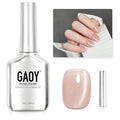 GAOY Glassy Cat Eye Gel Nail Polish, 16ml Glitter Holographic Nail Polish with Magnet, Reflective Translucent UV Gel, 2331 Sparkling Nude