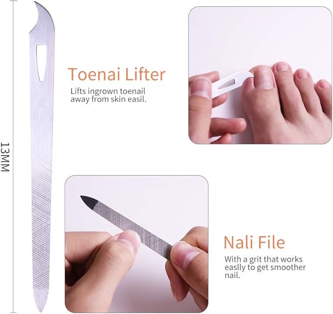 Toe Nail Clipper for Ingrown or Thick Nails- Toenails Trimmer and Professional Podiatrist Toenail Nipper for Seniors with Surgical Stainless Steel Super Sharp Blades Lighter Soft Handle