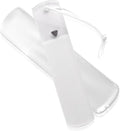 Bona Fide Beauty Czech Glass Foot File with Protective Sleeve, Dual-Sided High Grit Foot Rasp, Foot Scraper with Cord in Clear Color
