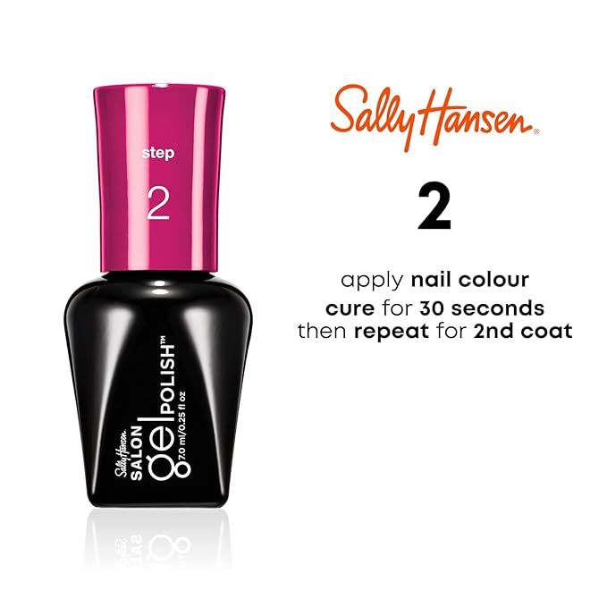 Sally Hansen Salon Pro Gel Nail Polish Lacquer, Rosey Cheeks, 0.24 Fl. Oz.