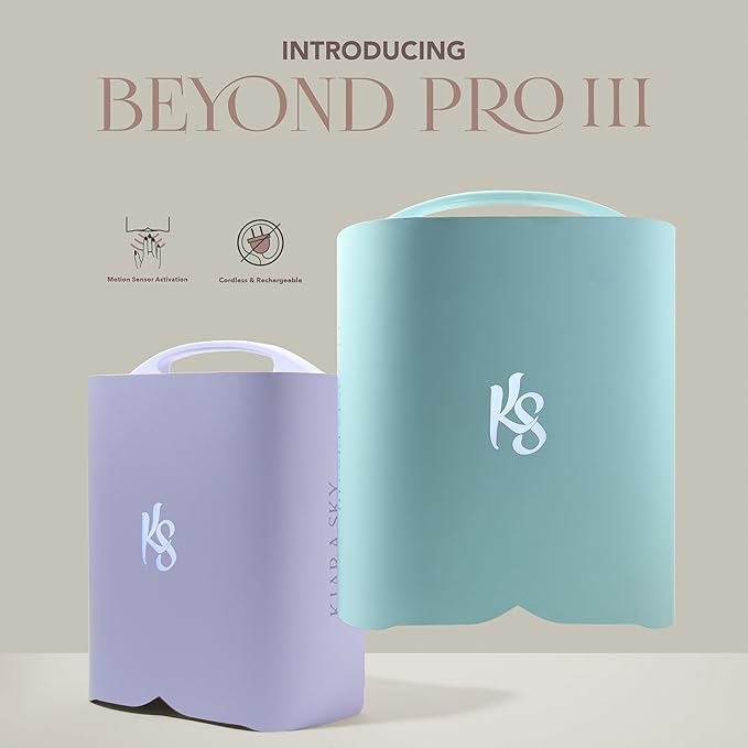 KIARA SKY UV Nail Lamp, LED Nail Lamp, Cordless & Rechargeable Nail Dryer Flash Cure UV Light for Gel Nail Polish - Beyond Pro Vol III, Matte Tan