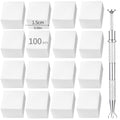 Nail Sponges Set for Ombre Gel 0.7inch 1.5CM Big Nail Sponges 100PCS Nail Art Tools Set With Grabbing Pen for person DIY Nails Painting Gradient Colors at Home Nail Technician Salon