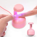 Beetles Mini UV Light for Gel Nails Tips – Small Flash Cure Lamp with Smart Sensor for Easy and Fast Nail Extensions, Cute and Portable UV LED Nail Lamp DIY Manicure Tools, Pink